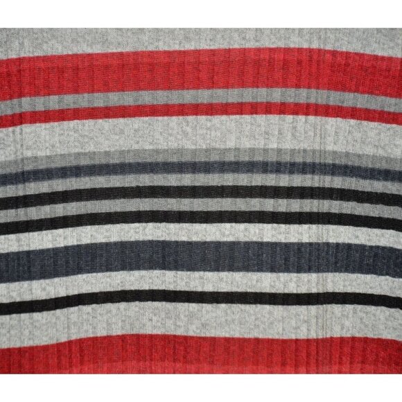 Alfred Dunner Women's 2X Striped Ribbed 3/4 Sleeve Knit Top Shirt Beaded V-Neck - Picture 9 of 12